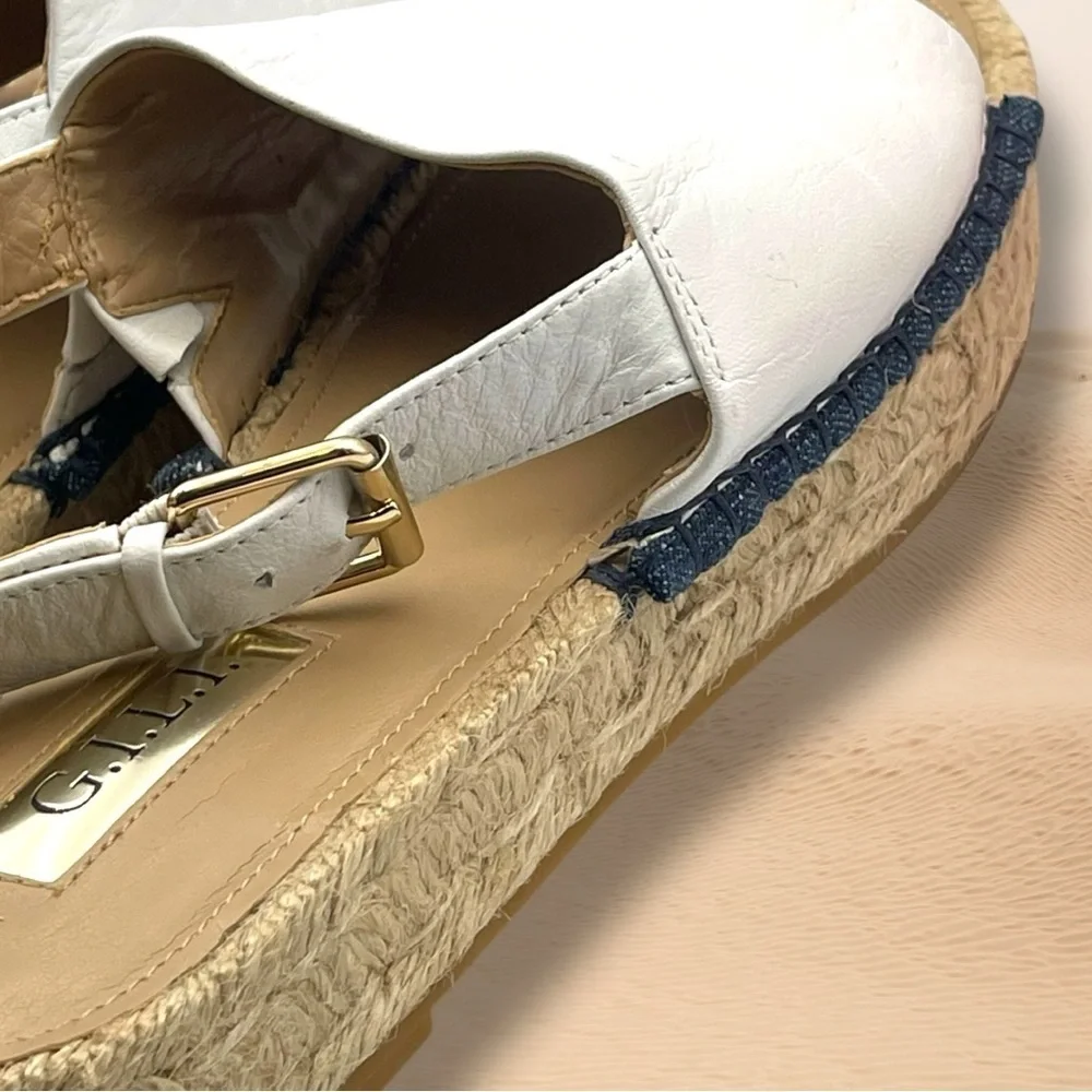 G.I.L.I. Lucinda Women's White Espadrille Sandals